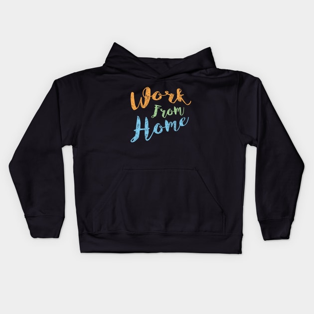 Work From Home Kids Hoodie by umarhahn